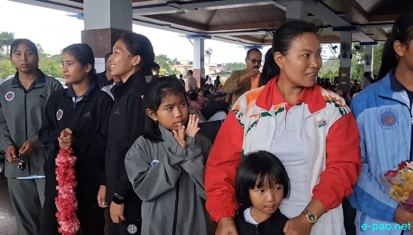 Mandengbam Jadumani : Silver medal at Glasgow Commonwealth Games, reception at Imphal Airport :: 5th August 2026