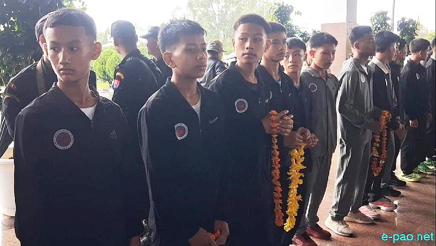 Mandengbam Jadumani : Silver medal at Glasgow Commonwealth Games, reception at Imphal Airport :: 5th August 2026