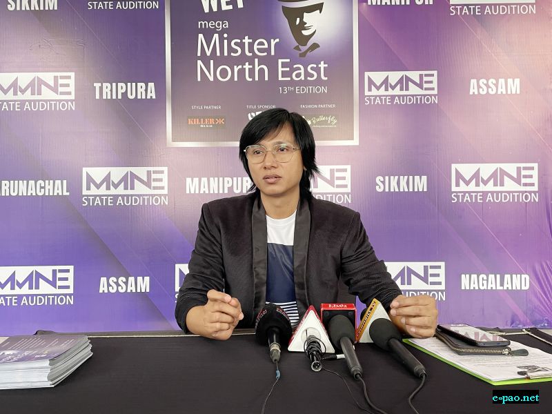  Abhijeet Singha, Founder of Mega Entertainment announcing the 13th Set Wet Mega Mister North East 