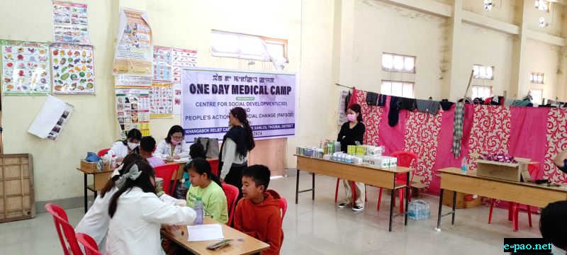  Health camp at Khangabok Relief Camp 