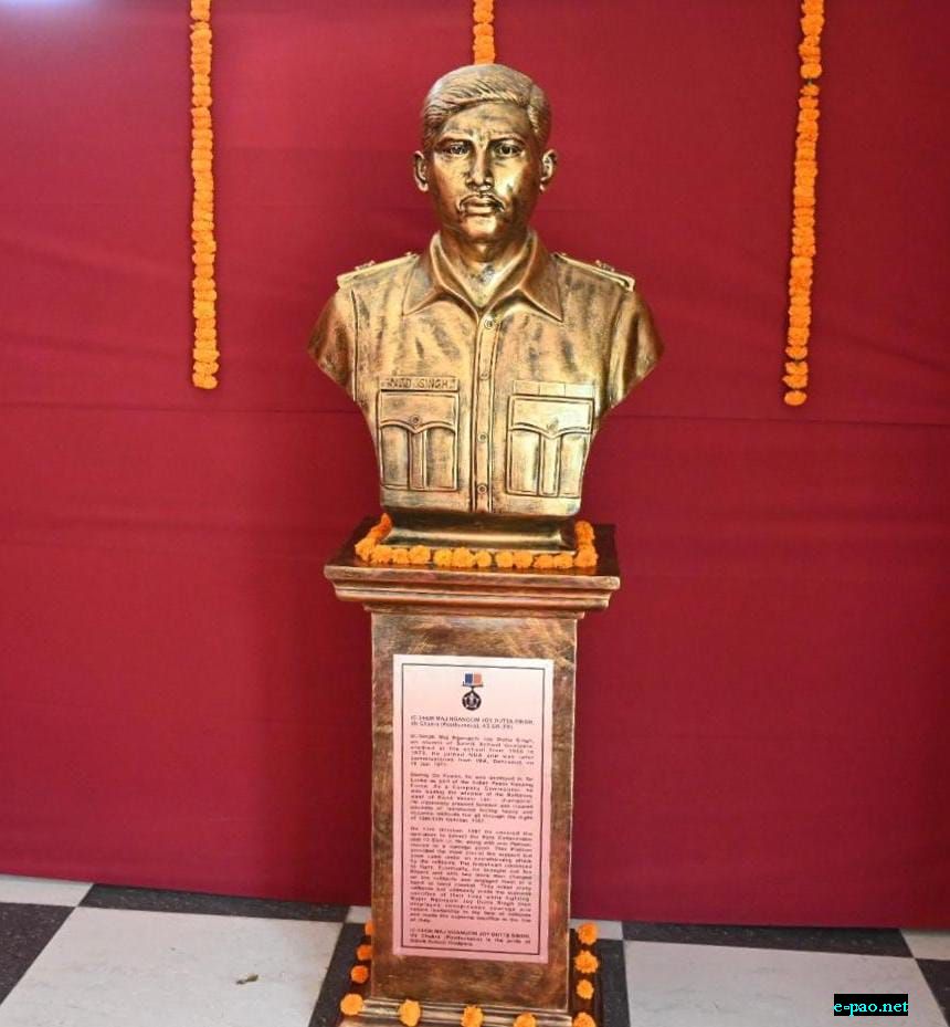 Vir Chakra Major Ngangom Joydutta Singh's bust unveiled at Sainik School, Goalpara :: April 11 2024