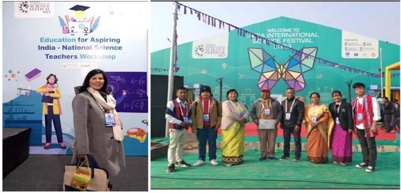  With the students and teachers from Manipur participating in IISF 