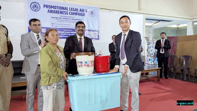  Hon'ble the Chief Justice, High Court of Manipur at Sadbhavna Mandap Relief Camp, Kangpokpi 
