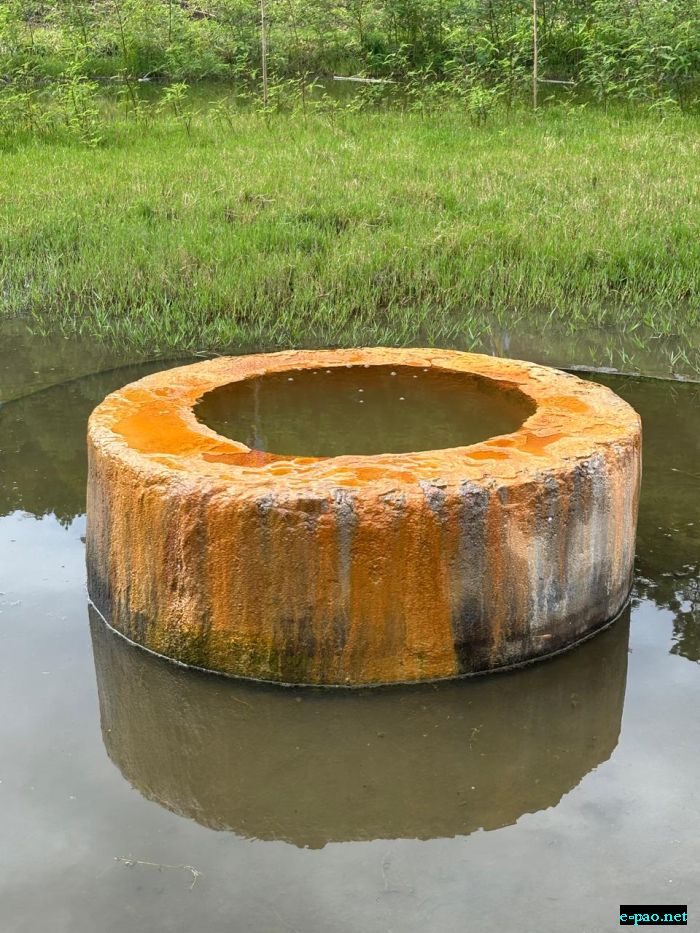 Natural salt wells, locally known as thum-khong at Ningel village in Thoubal District :: August 20, 2025