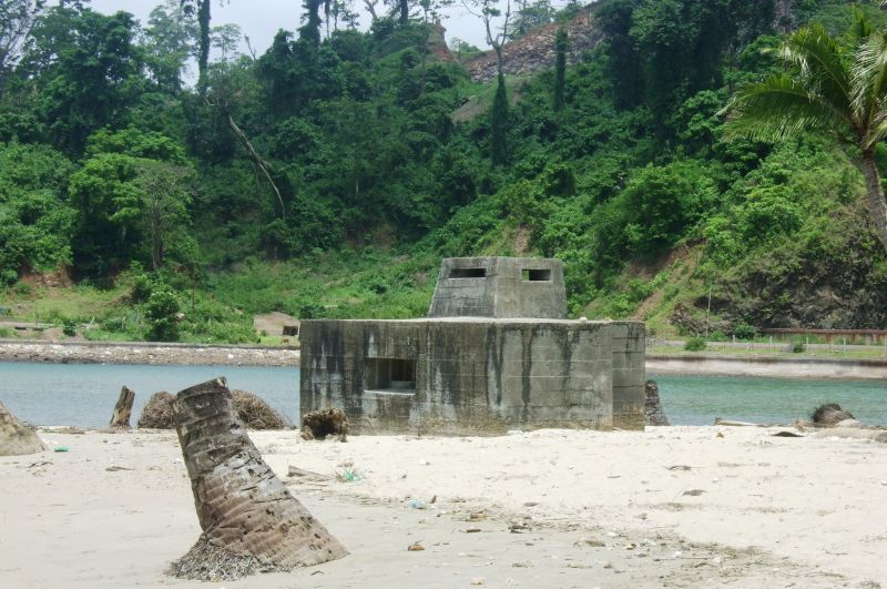   A Japanese bunker 