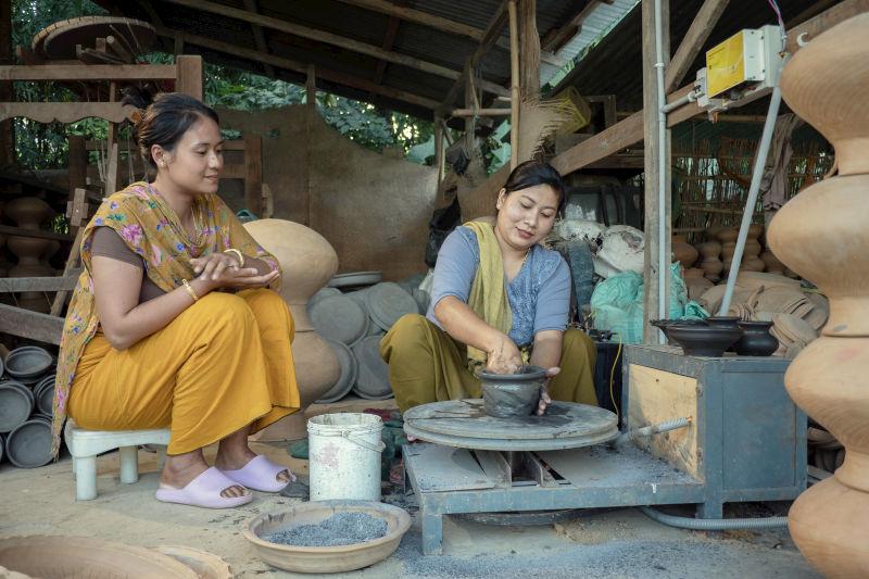 Innovation is often led by women in the NER &ndash; notably in pottery and agriculture-based entrepreneurship from the region. Photo courtesy AIC SELCO Foundation. 