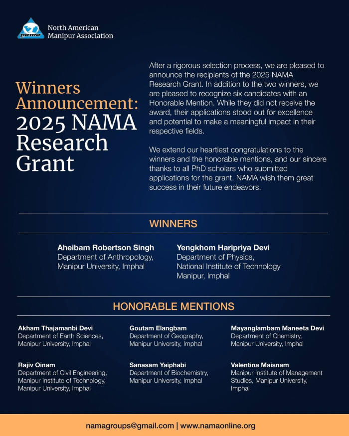  Winners Announcement: 2025 NAMA Research Grant 