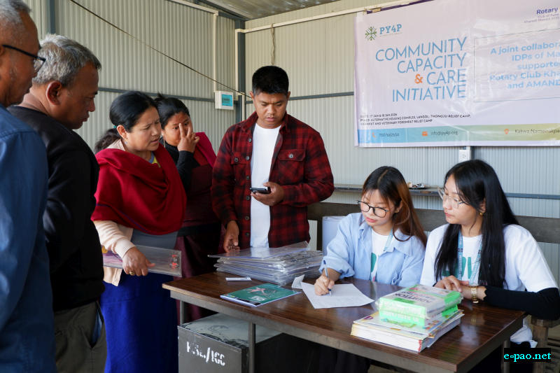  Winter Essentials and Literacy Support Drive across relief camps in Imphal 