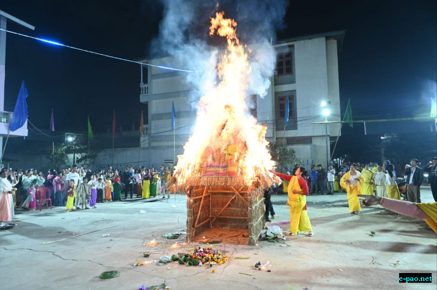 Yaoshang Mei Thaba : Prayers to God and burning of Yaoshang Hut at Imphal :: 03rd March 2026