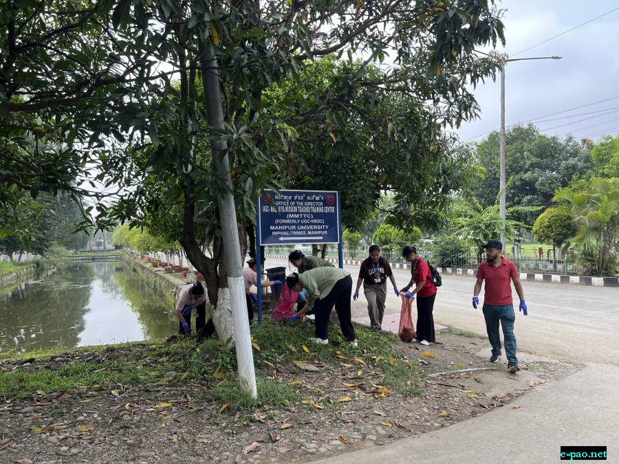 Mass Cleanliness Drive and 'No to Single-Use Plastic' Campaign at Manipur University, Canchipur :: June 4, 2026
