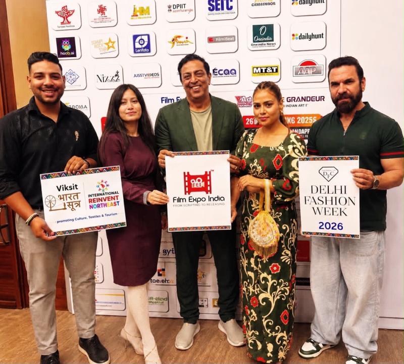  Bollywood Actor Vindu Dara Singh Launches Delhi Fashion Week 2026 During Film Expo India Press Conference at Constitution Club of India, New Delhi 
